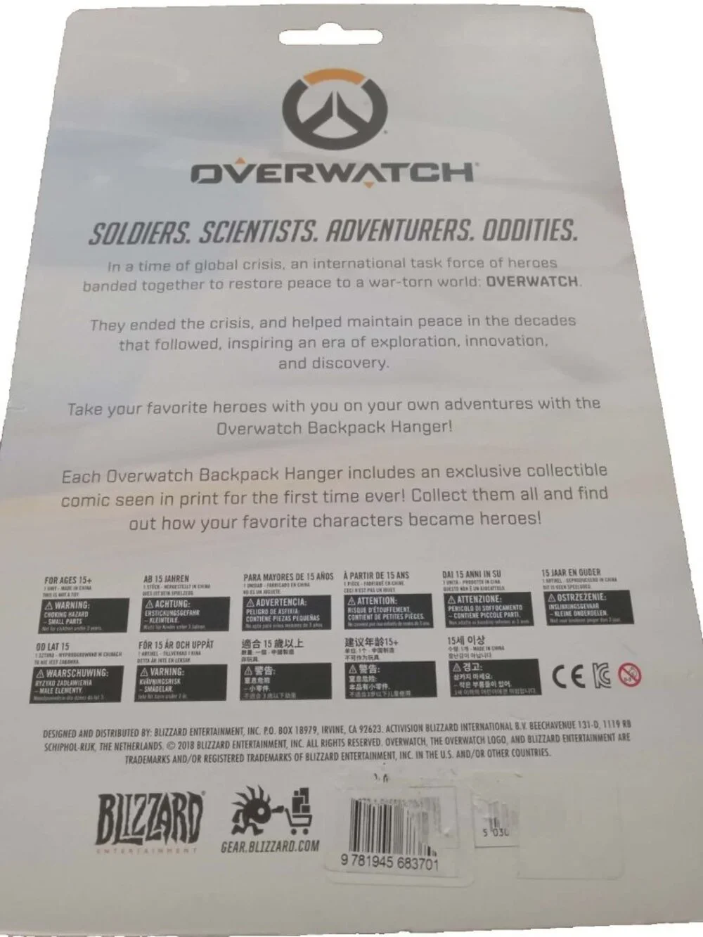 Overwatch Action Figure- Dragon Slayer With Comic, Brand New, Sealed